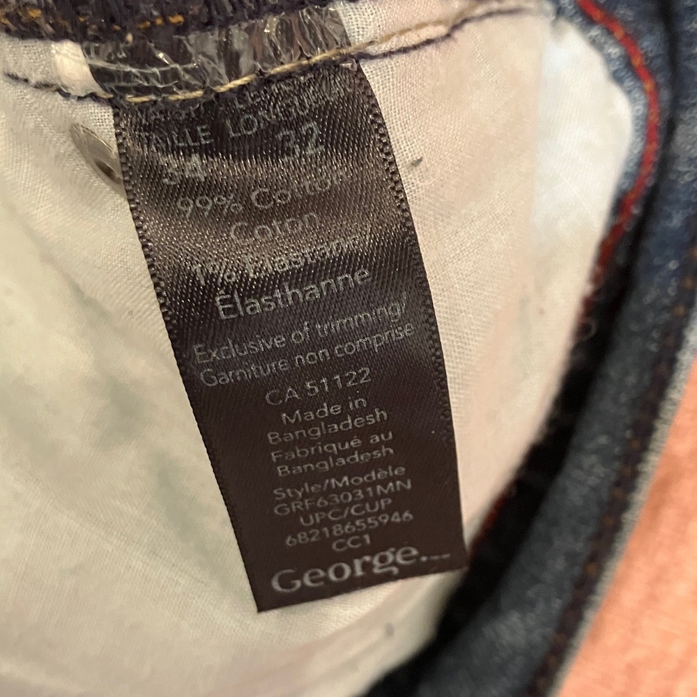 W33L31 Men's Straight Blue Jeans - Picture 3 of 14